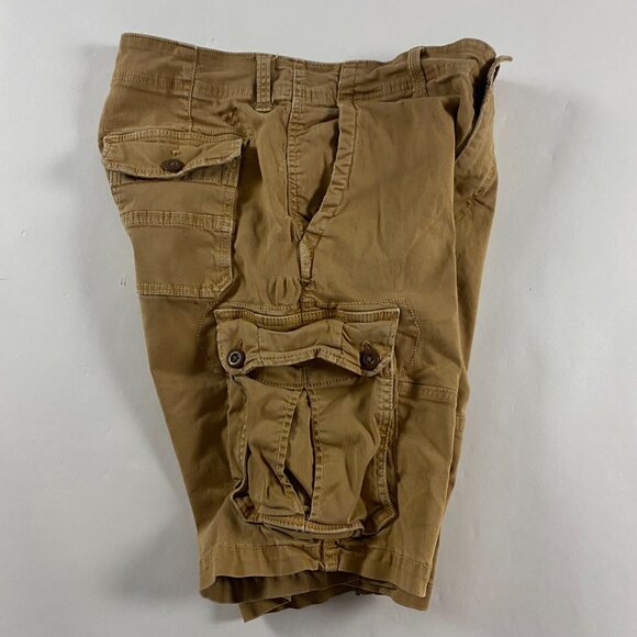 American Eagle Outfitters Extreme Flex Longer Length Cargo Shorts Men's 31 Khaki - Picture 5 of 13